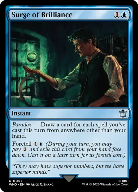 Surge of Brilliance, Doctor Who — Magic: The Gathering card