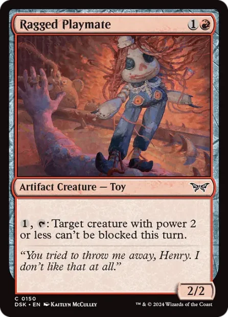 Ragged Playmate, Duskmourn: House of Horror — Magic: The Gathering card
