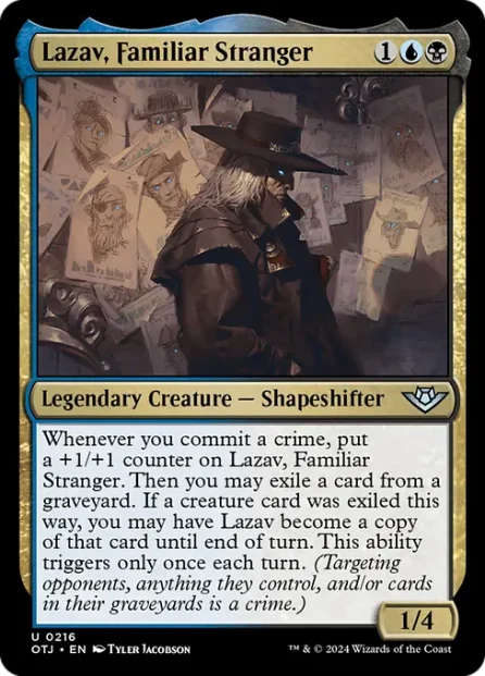 Lazav, Familiar Stranger, Outlaws of Thunder Junction — Magic: The Gathering card
