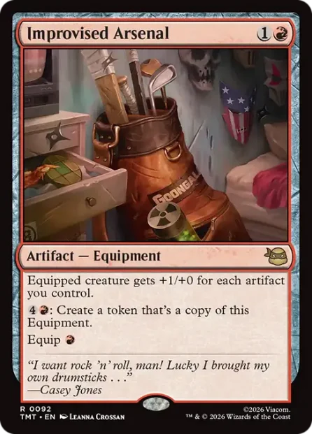 Improvised Arsenal, Teenage Mutant Ninja Turtles — Magic: The Gathering card