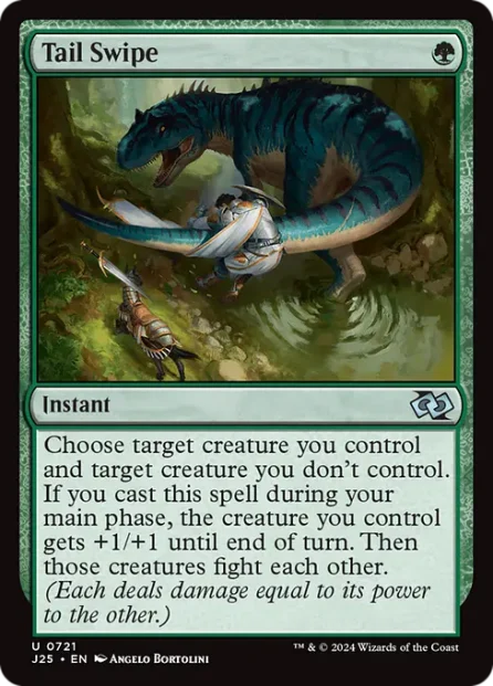 Tail Swipe, Foundations Jumpstart — Magic: The Gathering card