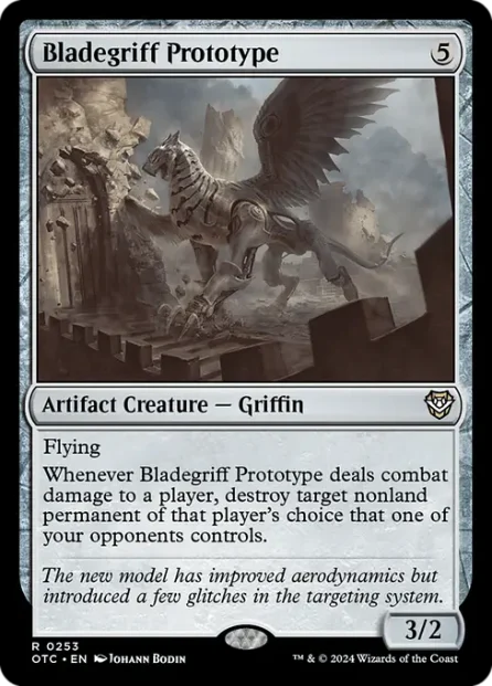 Bladegriff Prototype, Outlaws of Thunder Junction Commander — Magic: The Gathering card