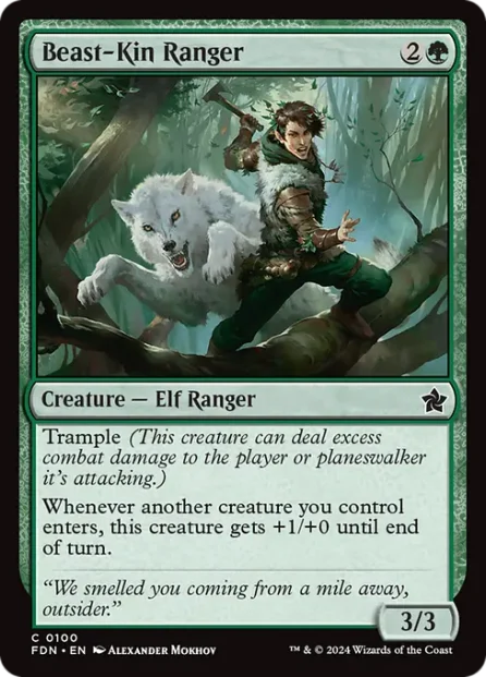 Beast-Kin Ranger, Foundations — Magic: The Gathering card