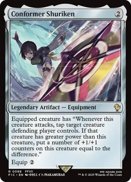 Conformer Shuriken, Final Fantasy Commander — Magic: The Gathering card