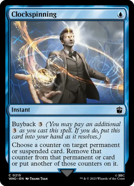 Clockspinning, Doctor Who — Magic: The Gathering card