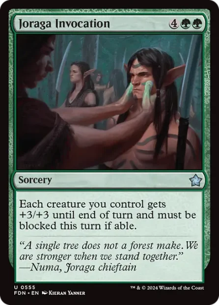 Joraga Invocation, Foundations — Magic: The Gathering card