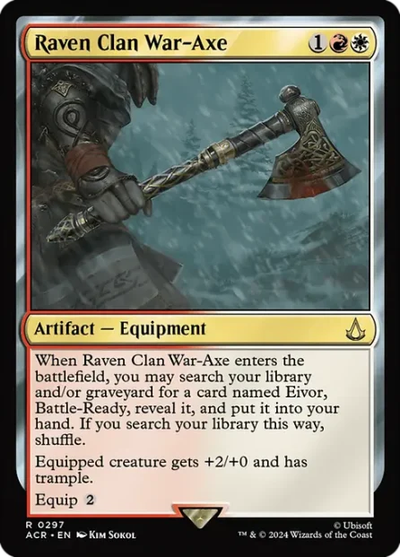 Raven Clan War-Axe, Assassin's Creed — Magic: The Gathering card