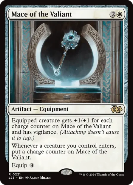 Mace of the Valiant, Foundations Jumpstart — Magic: The Gathering card