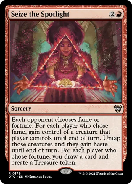 Seize the Spotlight, Outlaws of Thunder Junction Commander — Magic: The Gathering card