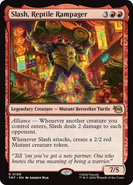 Slash, Reptile Rampager, Teenage Mutant Ninja Turtles — Magic: The Gathering card