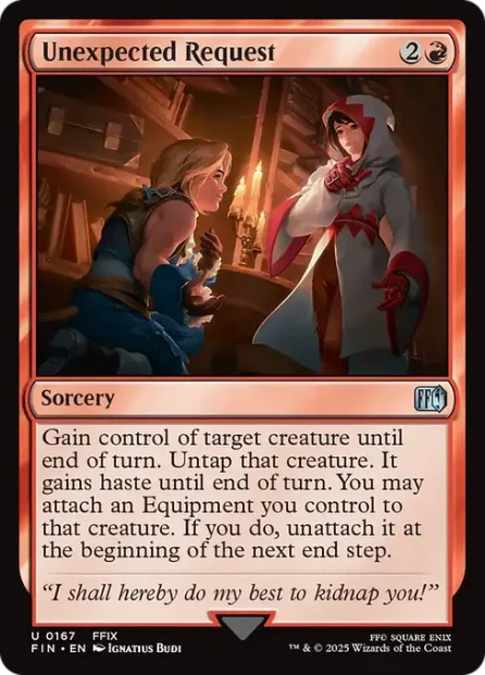Unexpected Request, Final Fantasy — Magic: The Gathering card