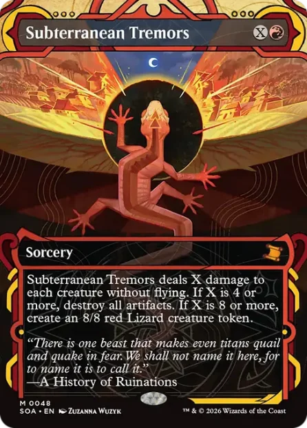 Subterranean Tremors, Secrets of Strixhaven Mystical Archive — Magic: The Gathering card