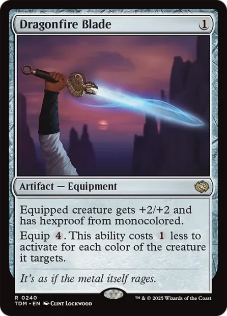 Dragonfire Blade, Tarkir: Dragonstorm — Magic: The Gathering card