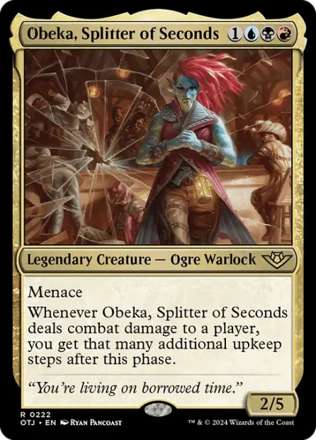 Obeka, Splitter of Seconds, Outlaws of Thunder Junction — Magic: The Gathering card