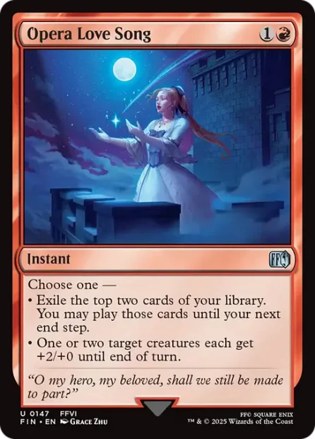 Opera Love Song, Final Fantasy — Magic: The Gathering card