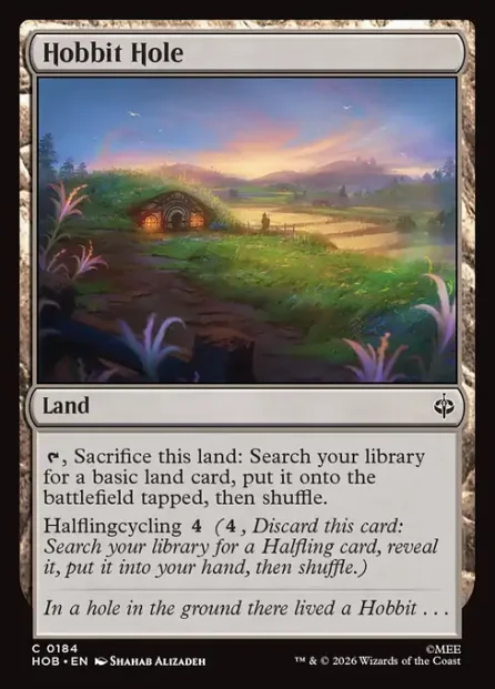 Hobbit Hole, The Hobbit — Magic: The Gathering card
