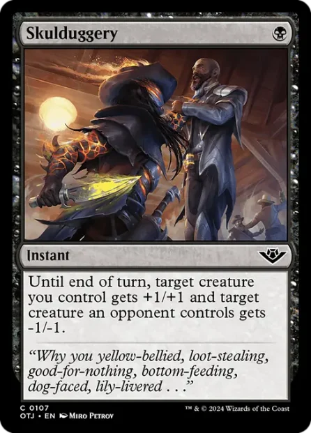 Skulduggery, Outlaws of Thunder Junction — Magic: The Gathering card