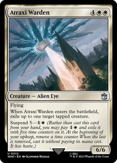 Atraxi Warden, Doctor Who — Magic: The Gathering card