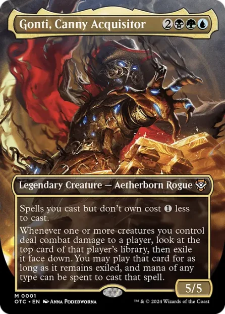 Gonti, Canny Acquisitor, Outlaws of Thunder Junction Commander — Magic: The Gathering card