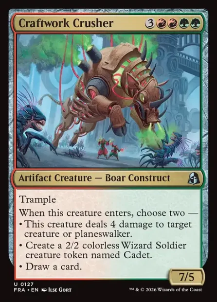 Craftwork Crusher, Reality Fracture — Magic: The Gathering card