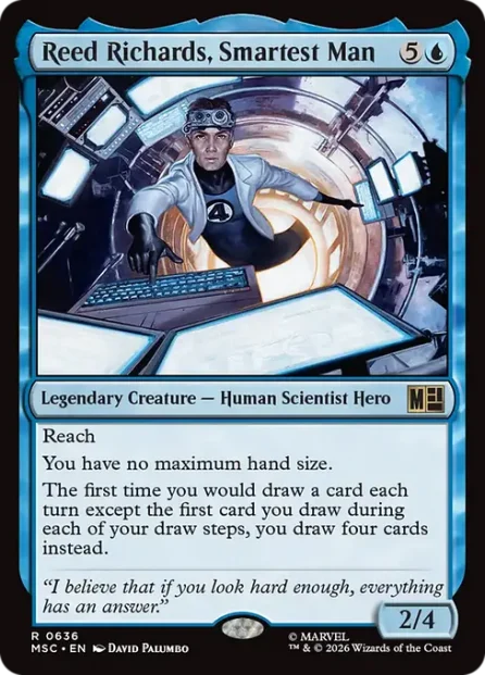 Reed Richards, Smartest Man, Marvel Super Heroes Commander — Magic: The Gathering card