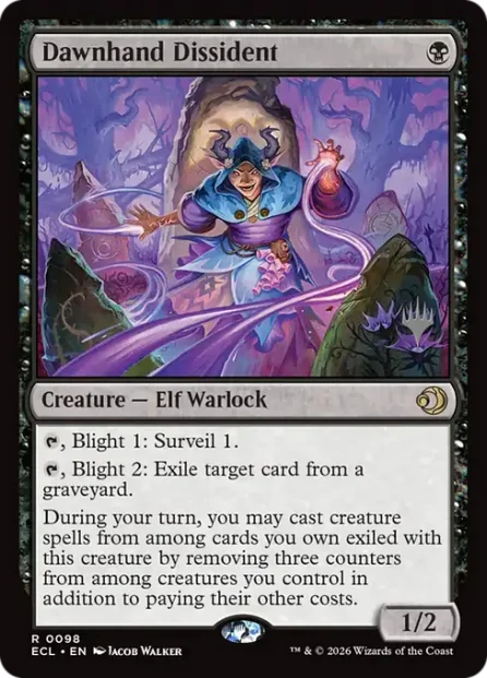 Dawnhand Dissident, Lorwyn Eclipsed Promos — Magic: The Gathering card