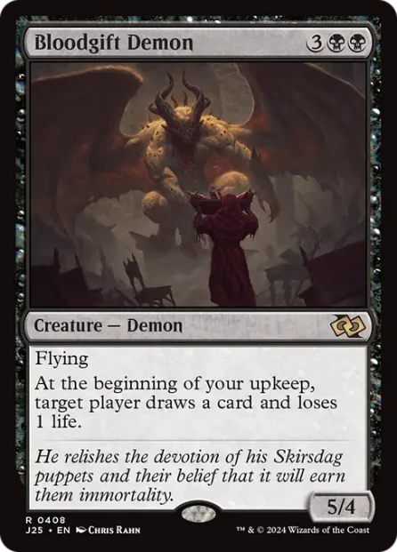 Bloodgift Demon, Foundations Jumpstart — Magic: The Gathering card