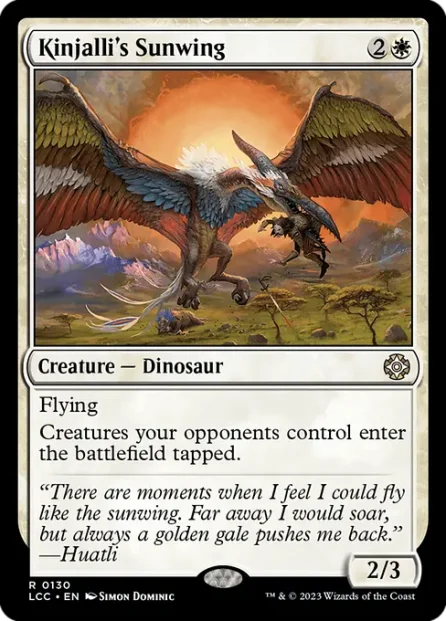 Kinjalli's Sunwing, The Lost Caverns of Ixalan Commander — Magic: The Gathering card