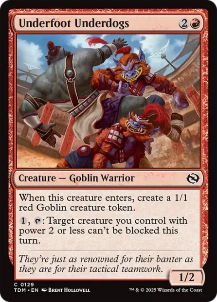 Underfoot Underdogs, Tarkir: Dragonstorm — Magic: The Gathering card