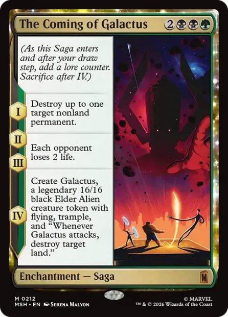 The Coming of Galactus, Marvel Super Heroes — Magic: The Gathering card