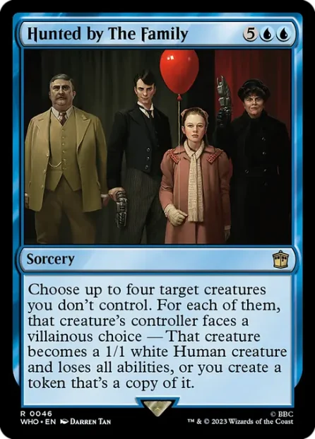 Hunted by The Family, Doctor Who — Magic: The Gathering card