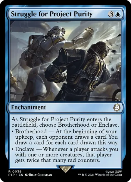 Struggle for Project Purity, Fallout — Magic: The Gathering card