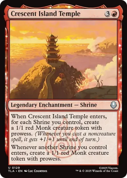 Crescent Island Temple, Avatar: The Last Airbender — Magic: The Gathering card