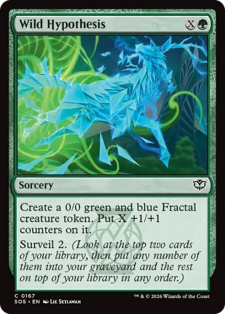Wild Hypothesis, Secrets of Strixhaven — Magic: The Gathering card