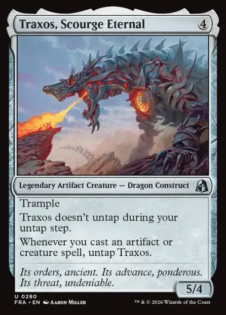 Traxos, Scourge Eternal, Reality Fracture — Magic: The Gathering card