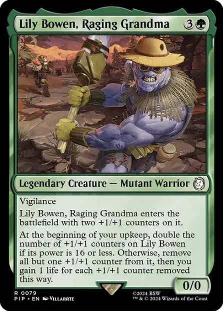 Lily Bowen, Raging Grandma, Fallout — Magic: The Gathering card