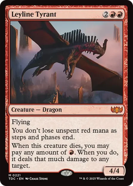 Leyline Tyrant, Tarkir: Dragonstorm Commander — Magic: The Gathering card