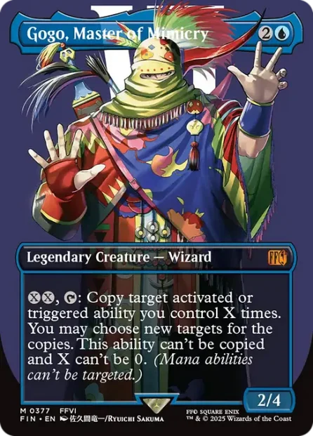 Gogo, Master of Mimicry, Final Fantasy, foil — Magic: The Gathering card