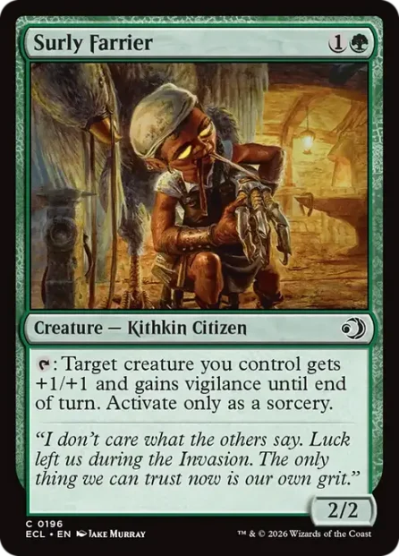 Surly Farrier, Lorwyn Eclipsed — Magic: The Gathering card