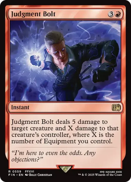 Judgment Bolt, Final Fantasy — Magic: The Gathering card