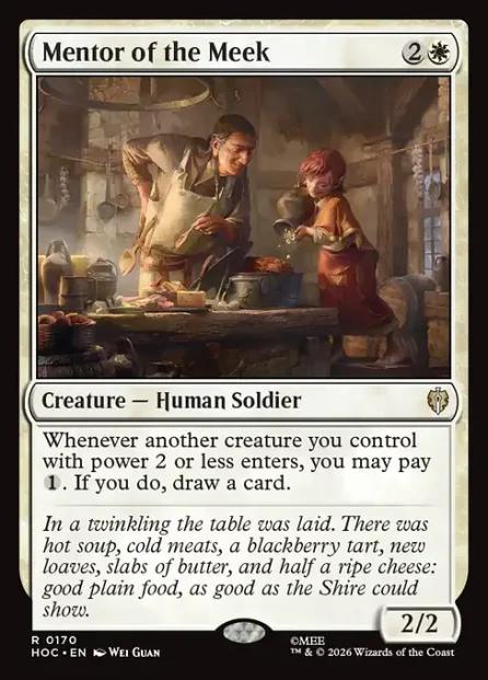 Mentor of the Meek, The Hobbit Eternal — Magic: The Gathering card