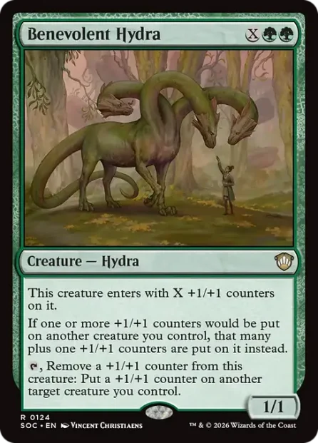 Benevolent Hydra, Secrets of Strixhaven Commander — Magic: The Gathering card