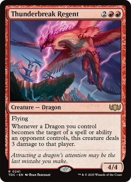 Thunderbreak Regent, Tarkir: Dragonstorm Commander — Magic: The Gathering card