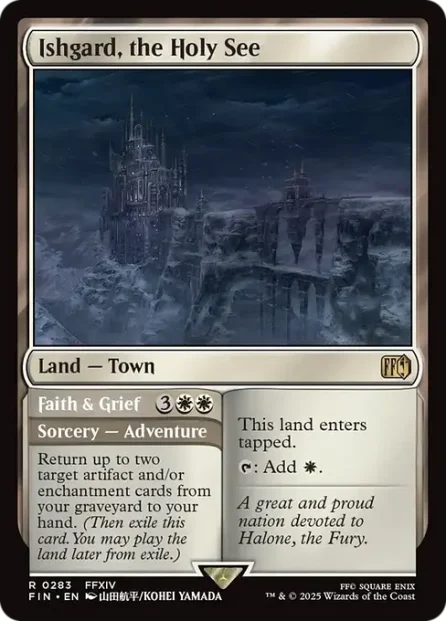Ishgard, the Holy See // Faith & Grief, Final Fantasy — Magic: The Gathering card