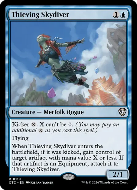 Thieving Skydiver, Outlaws of Thunder Junction Commander — Magic: The Gathering card