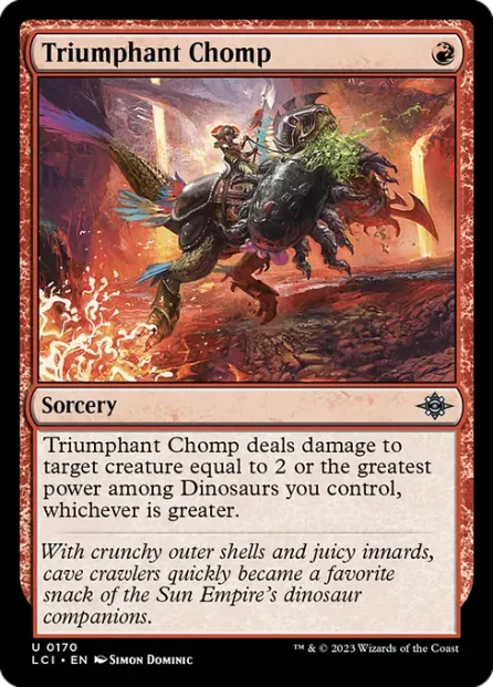 Triumphant Chomp, The Lost Caverns of Ixalan — Magic: The Gathering card