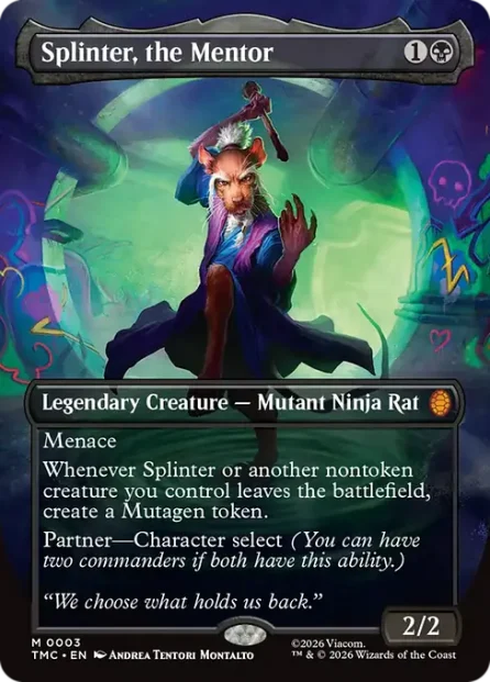 Splinter, the Mentor, Teenage Mutant Ninja Turtles Eternal — Magic: The Gathering card
