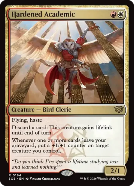 Hardened Academic, Secrets of Strixhaven — Magic: The Gathering card