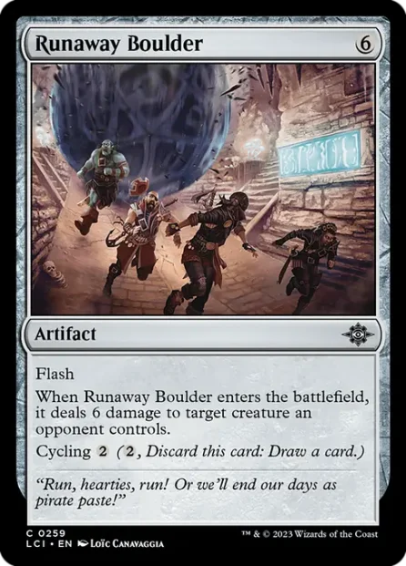 Runaway Boulder, The Lost Caverns of Ixalan — Magic: The Gathering card