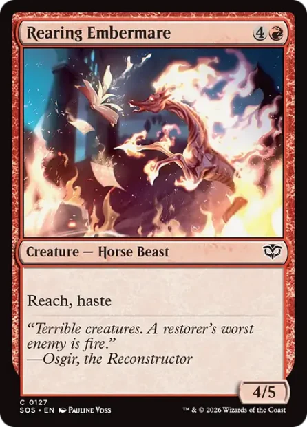 Rearing Embermare, Secrets of Strixhaven — Magic: The Gathering card